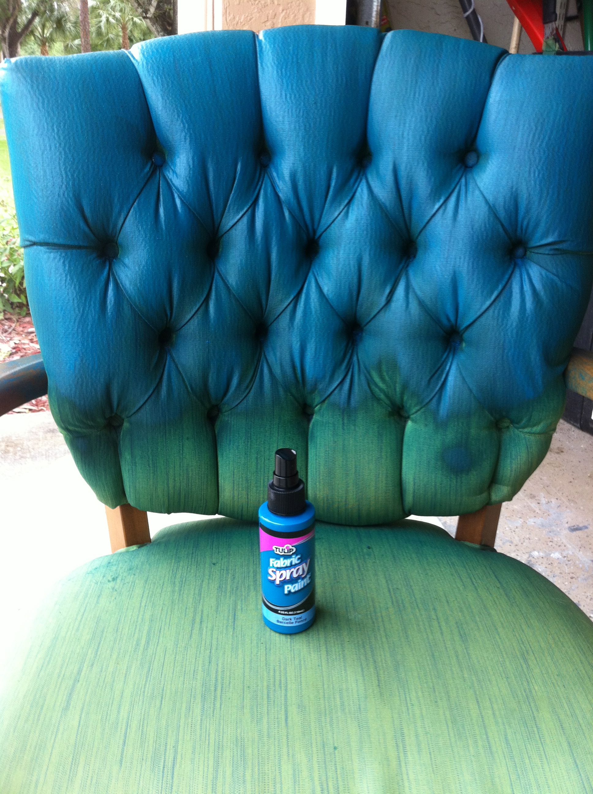 Pinterest Addict Tulip Fabric Spray Paint Chair